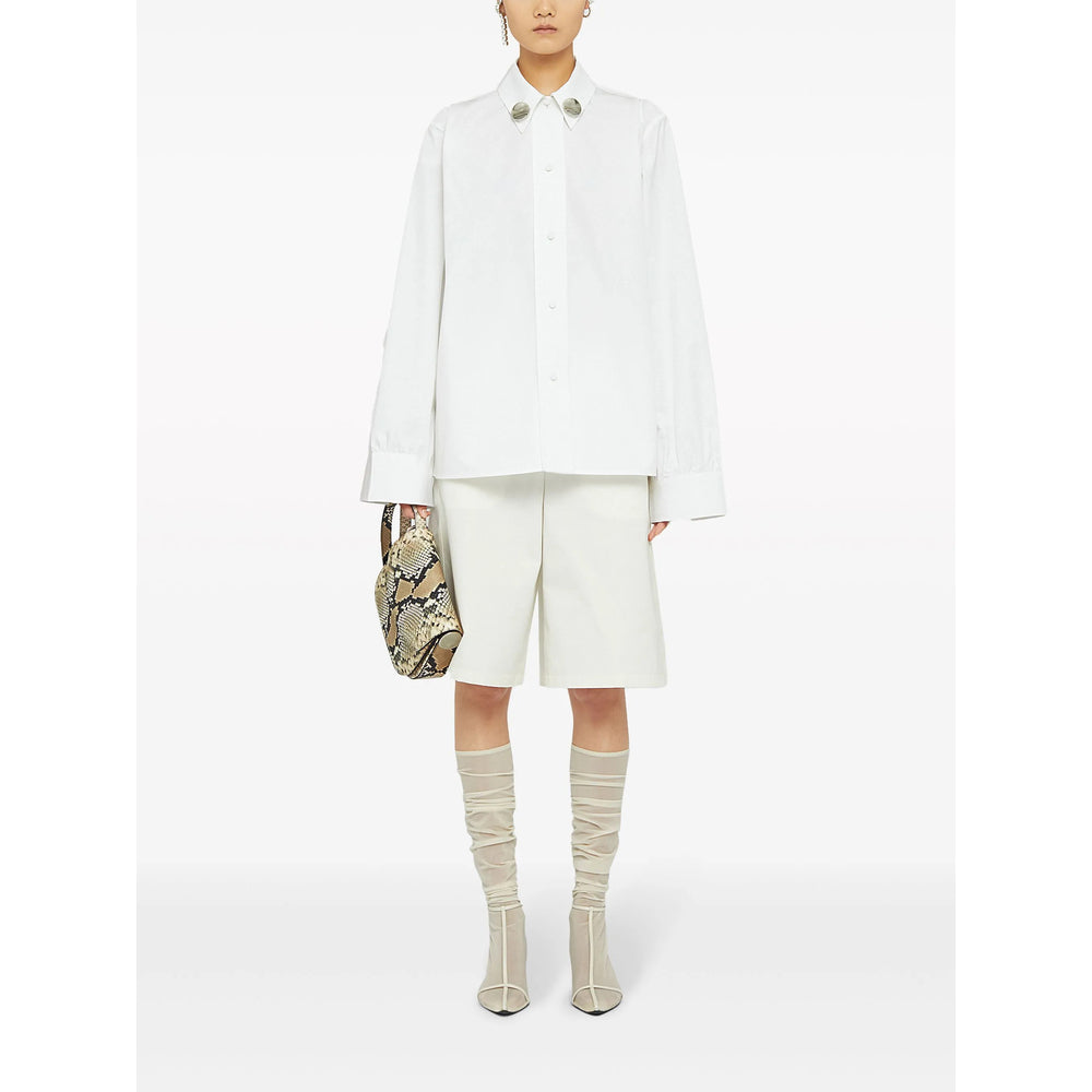 Delicate Button Collar Blouse