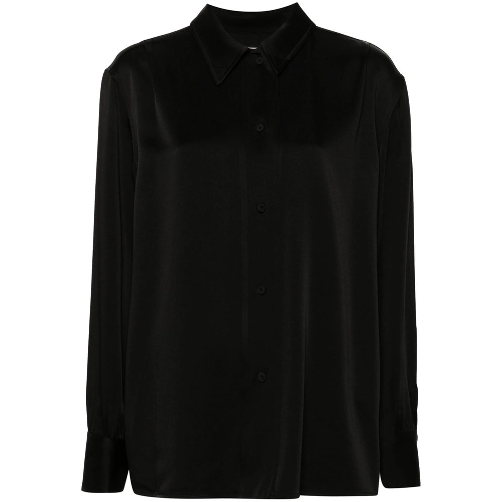 Satin Point Collar Coat