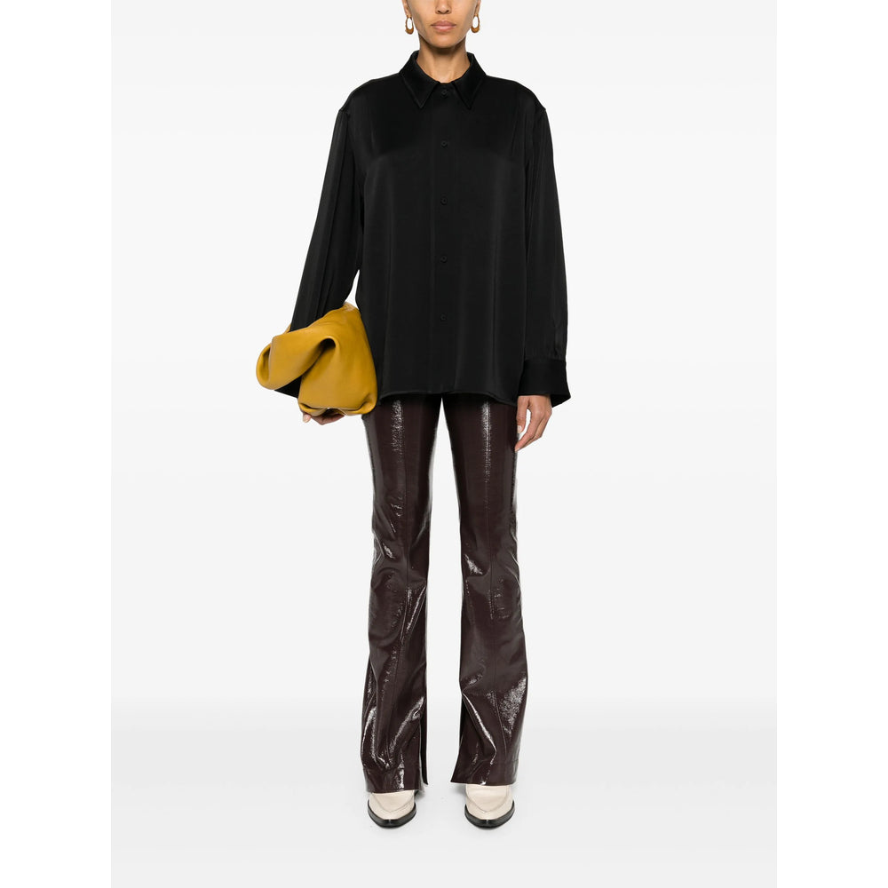 Satin Point Collar Coat