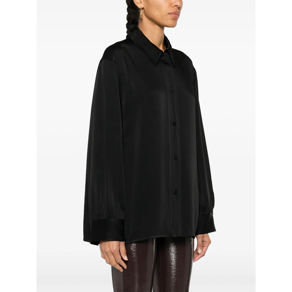 Satin Point Collar Coat