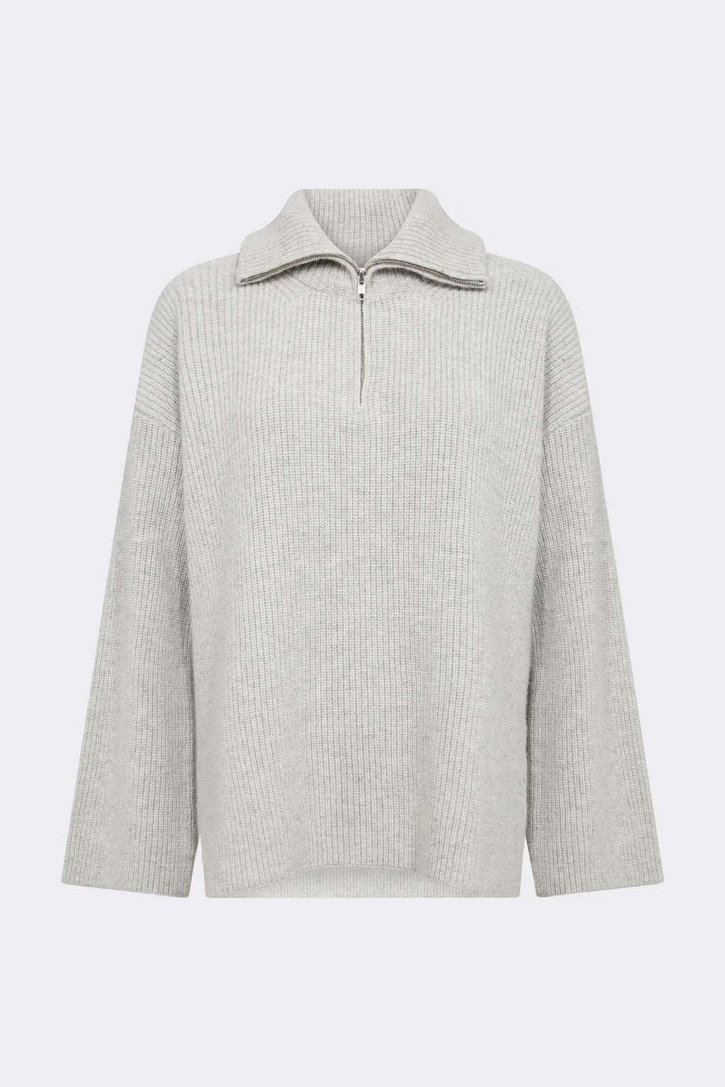 Levete Room Perle Half Zip Knit in Grey