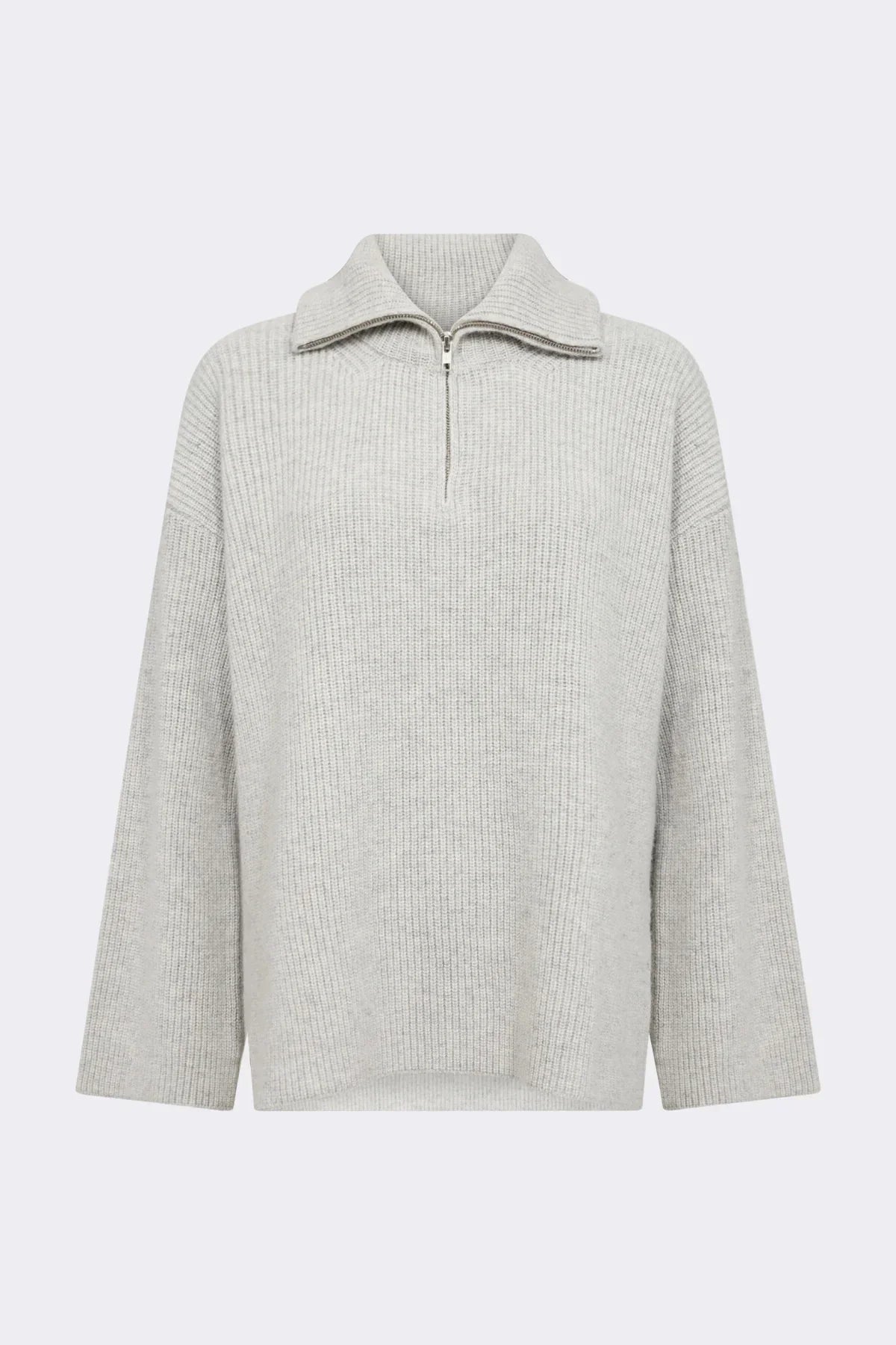 Levete Room Perle Half Zip Knit in Grey