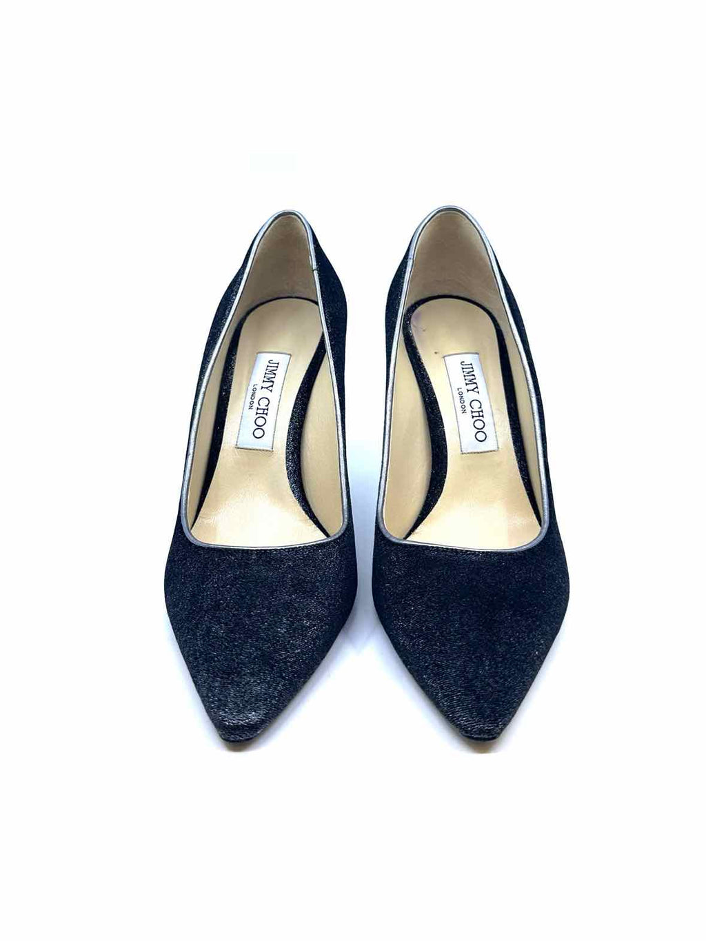 JIMMY CHOO Silver Pumps Size 8.5