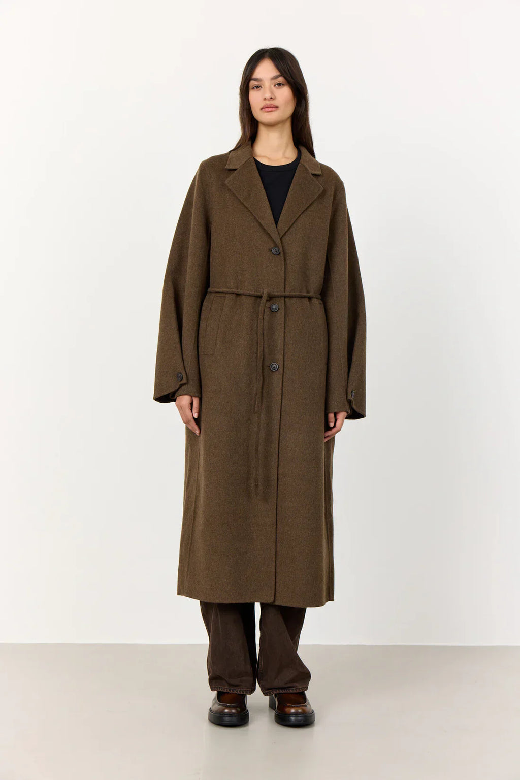 Levete Room Owa 33 Coat in Brown