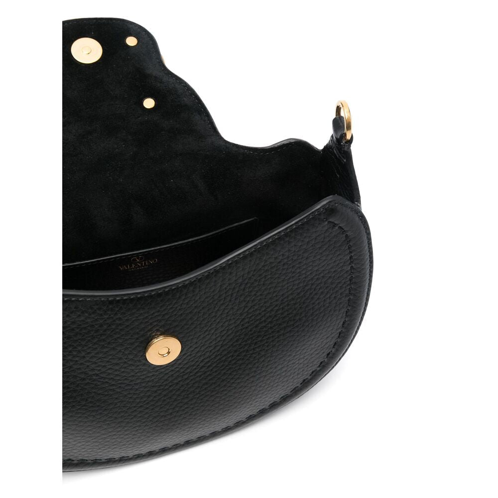 Black Grained Calf Leather Tote