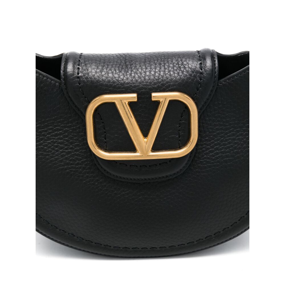 Black Grained Calf Leather Tote