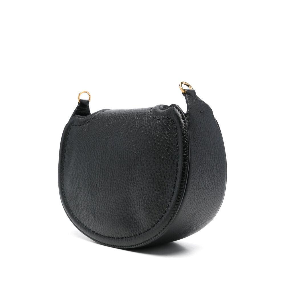 Black Grained Calf Leather Tote