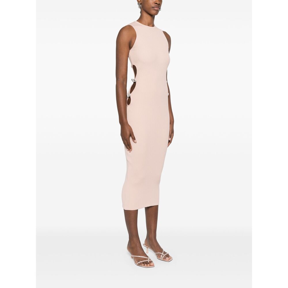 Neutral Beige Cutout Top