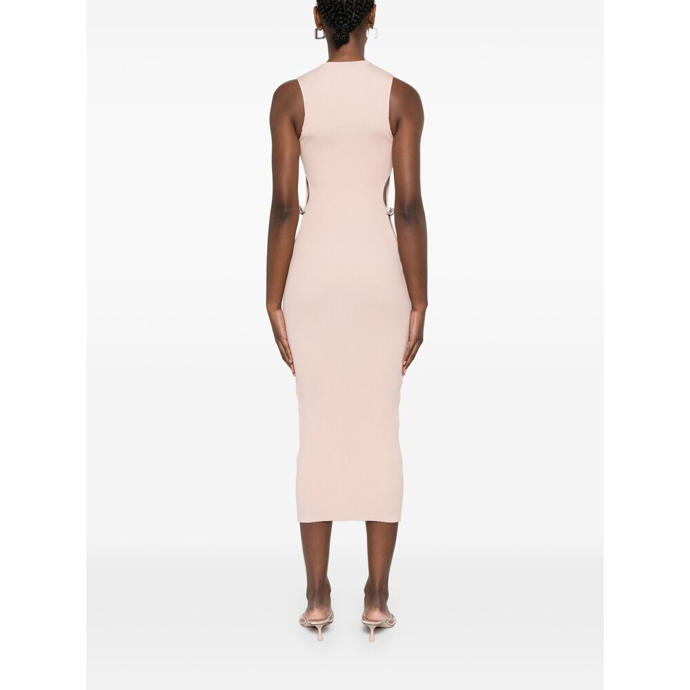 Neutral Beige Cutout Top