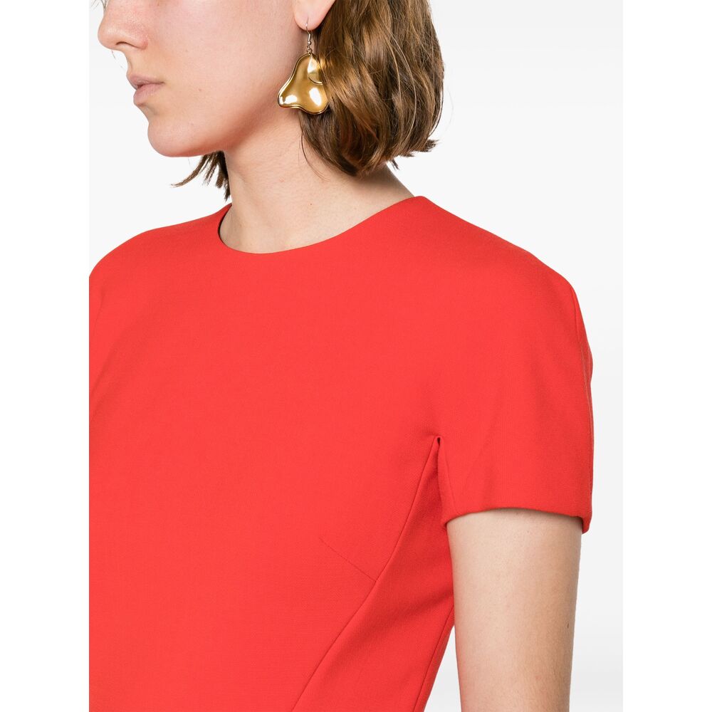Red Crepe Sweater