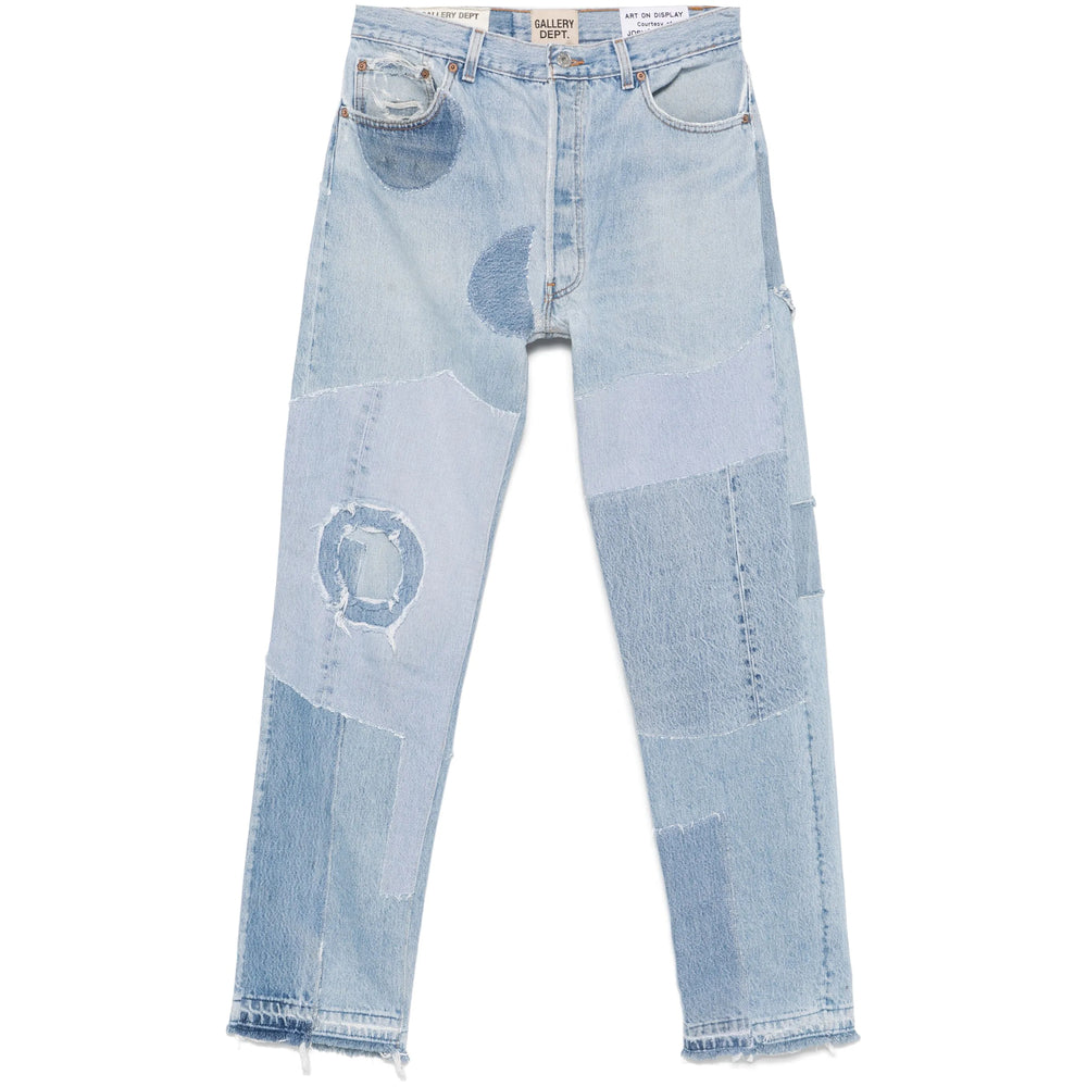 Mid-rise Patchwork Denim