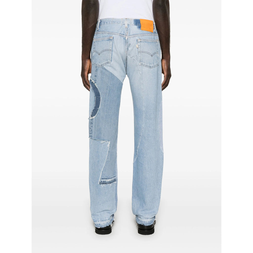 Mid-rise Patchwork Denim