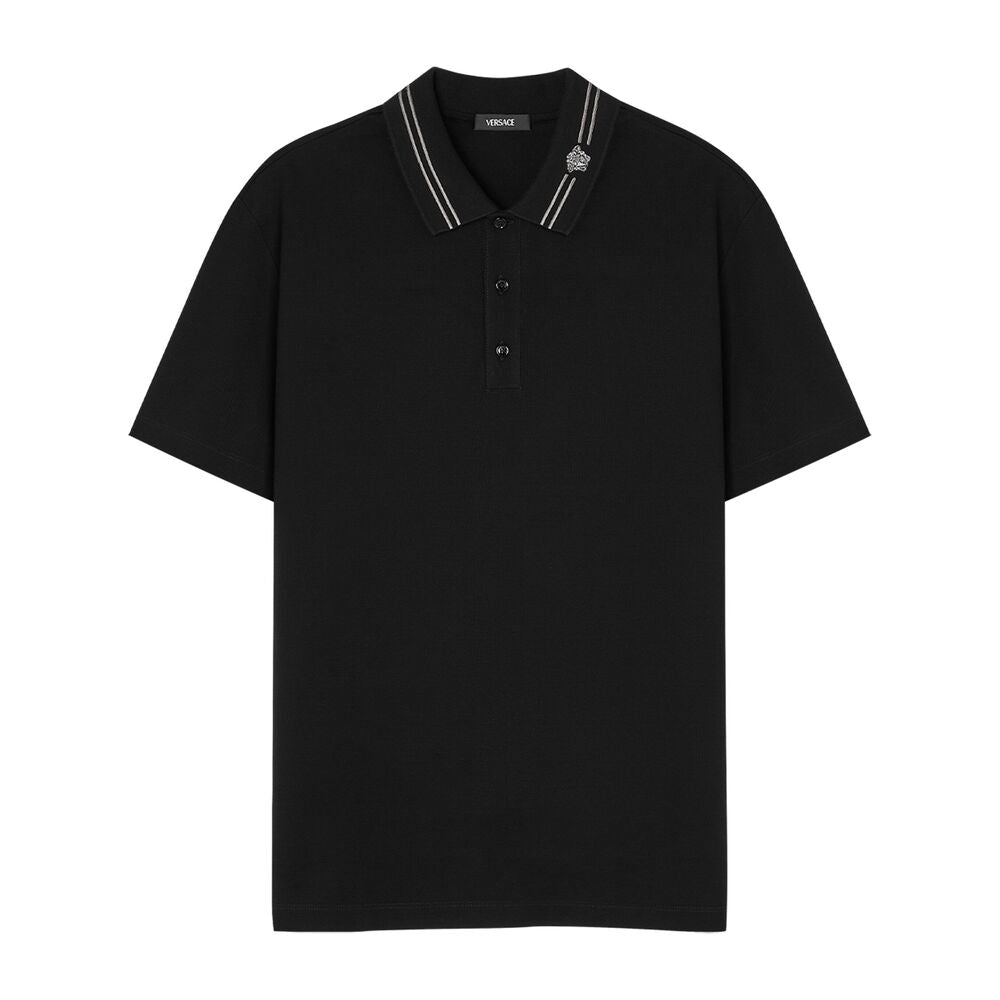 Classic Black Polo Collar