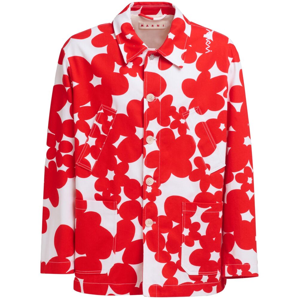 Floral Print Button Down Shirt