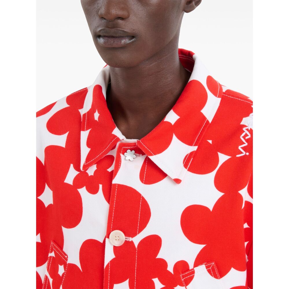 Floral Print Button Down Shirt