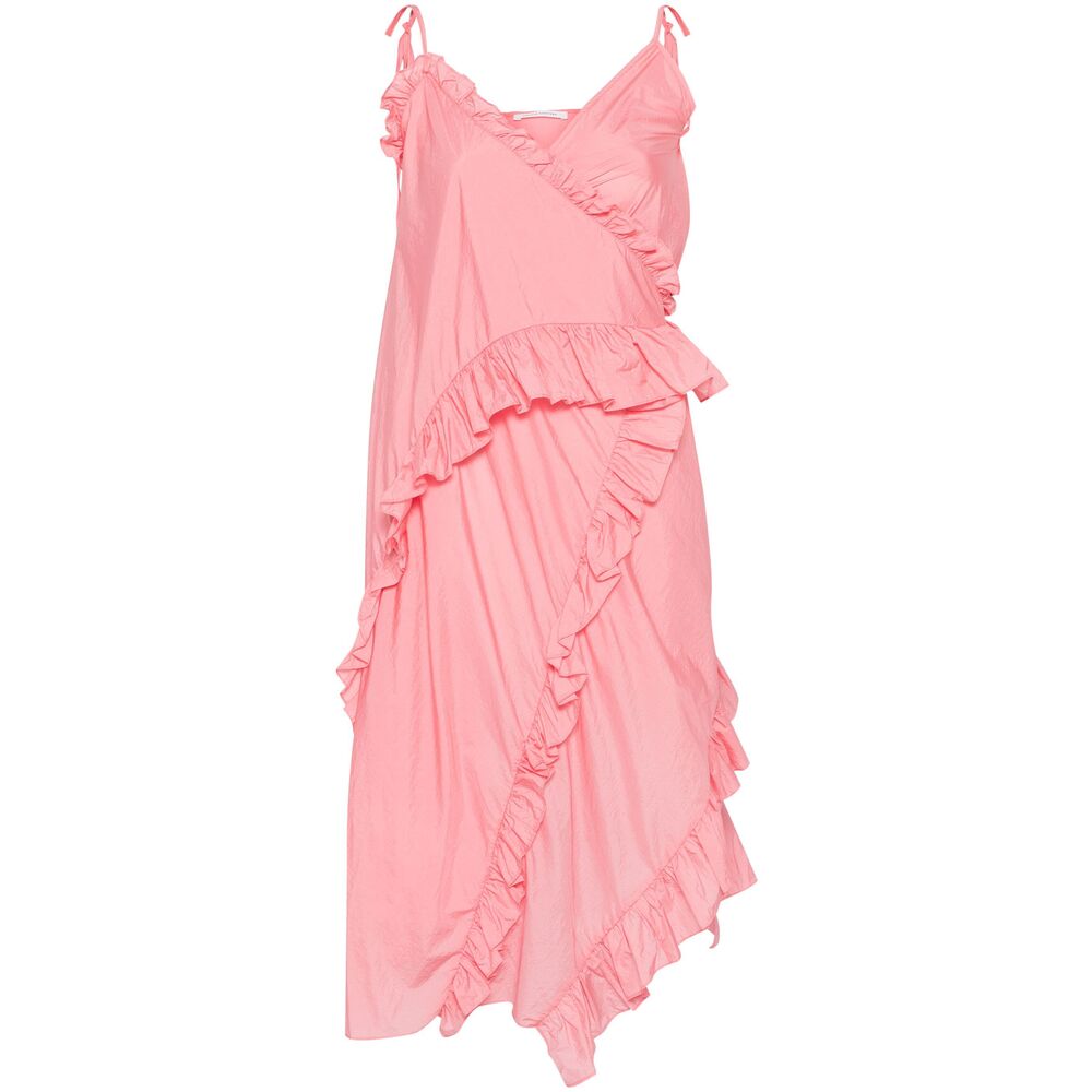 Pink Ruffled Swim Gown