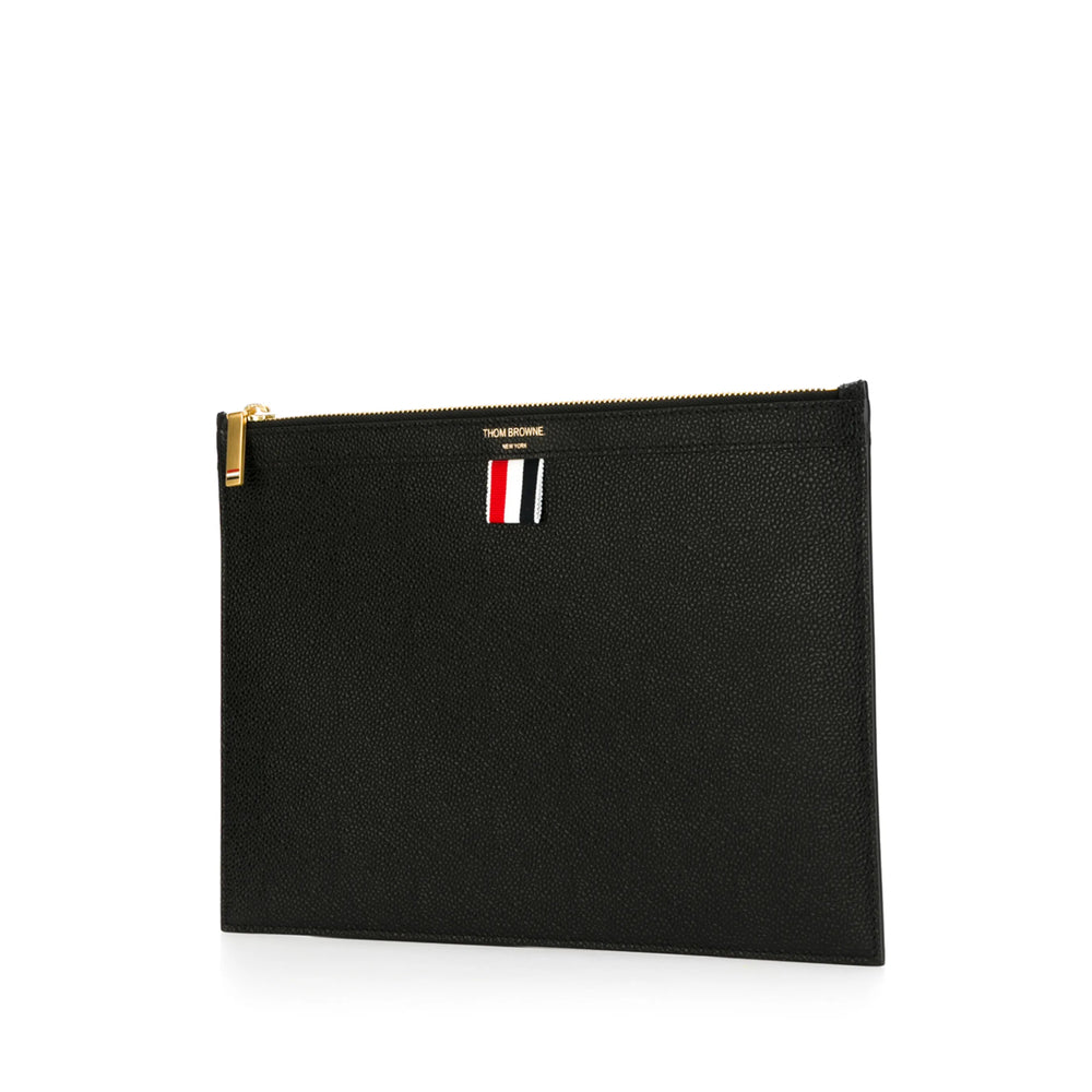 Black Ribbon Leather Tote