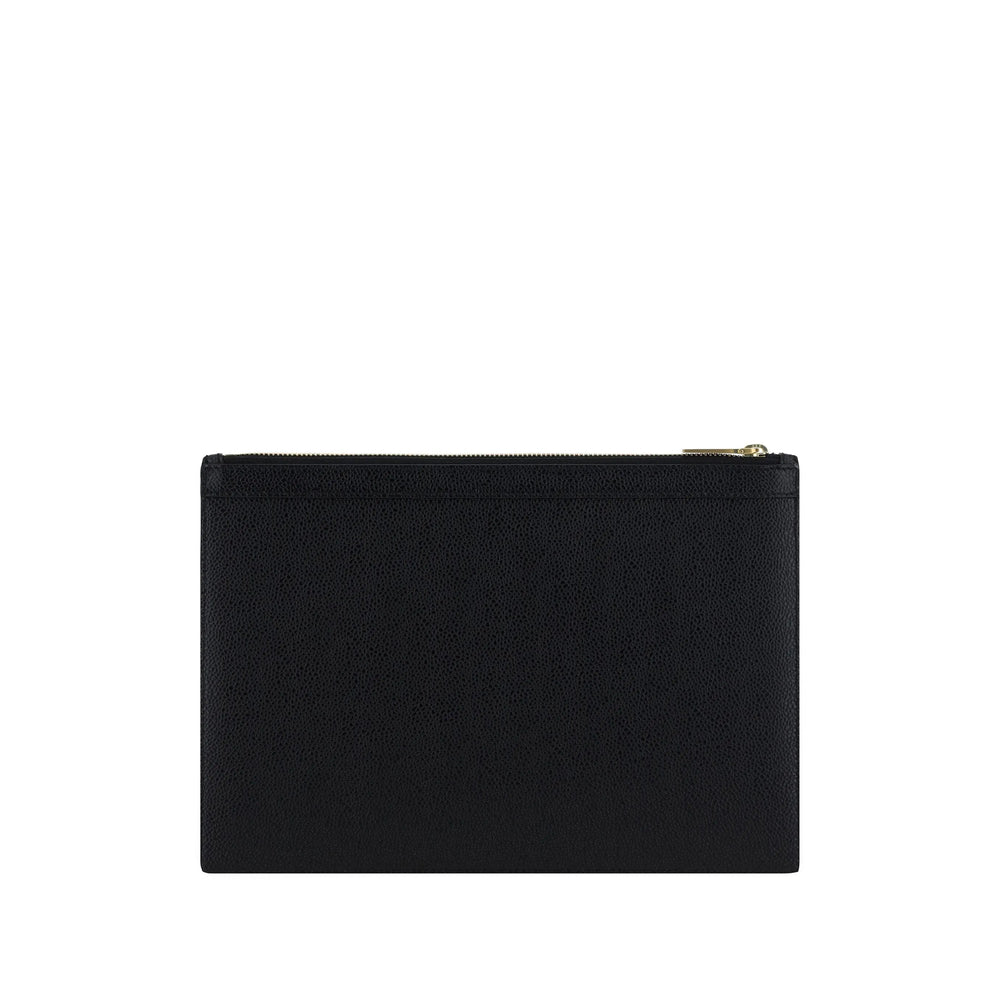 Black Ribbon Leather Tote