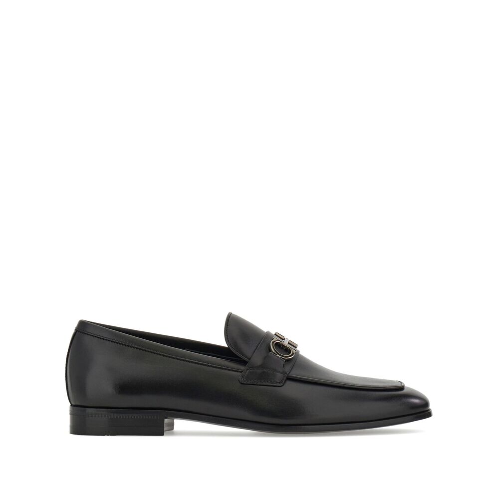Black Calf Leather Slip-on Loafer