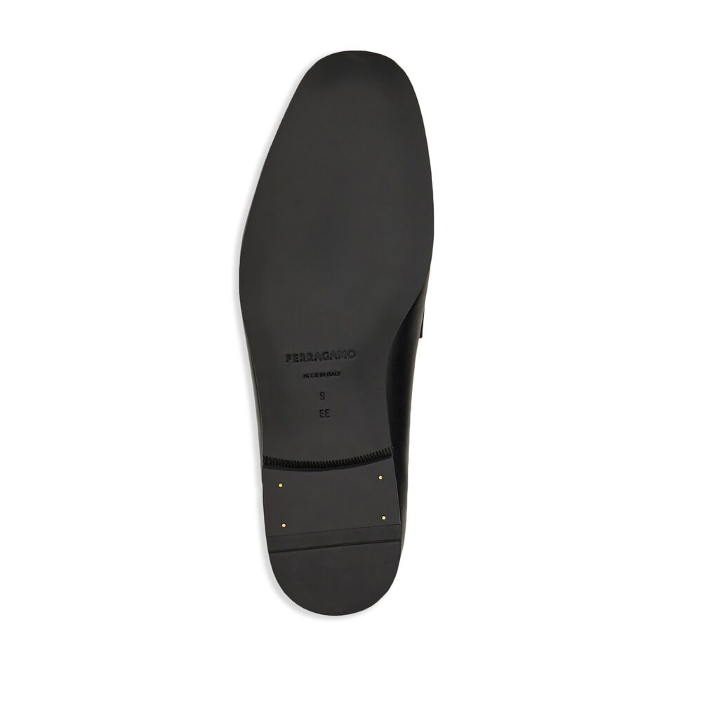 Black Calf Leather Slip-on Loafer