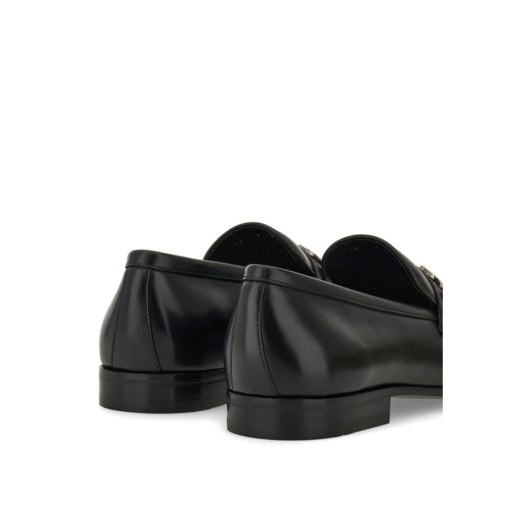 Black Calf Leather Slip-on Loafer