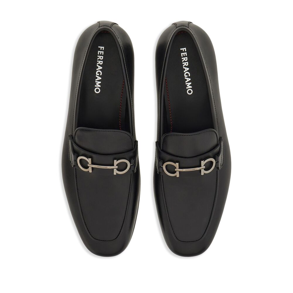 Black Calf Leather Slip-on Loafer