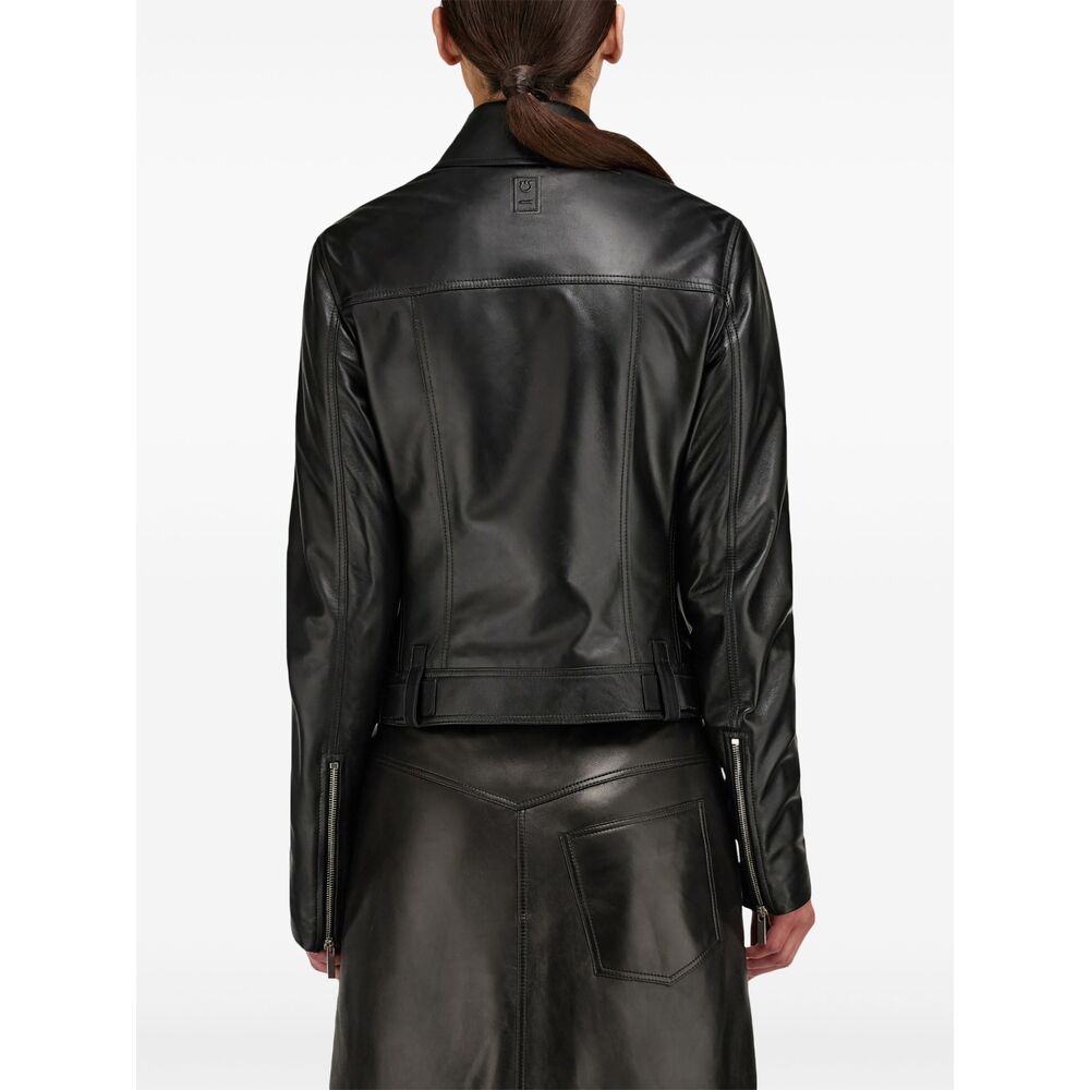 Streamlined Calf Leather Jacket