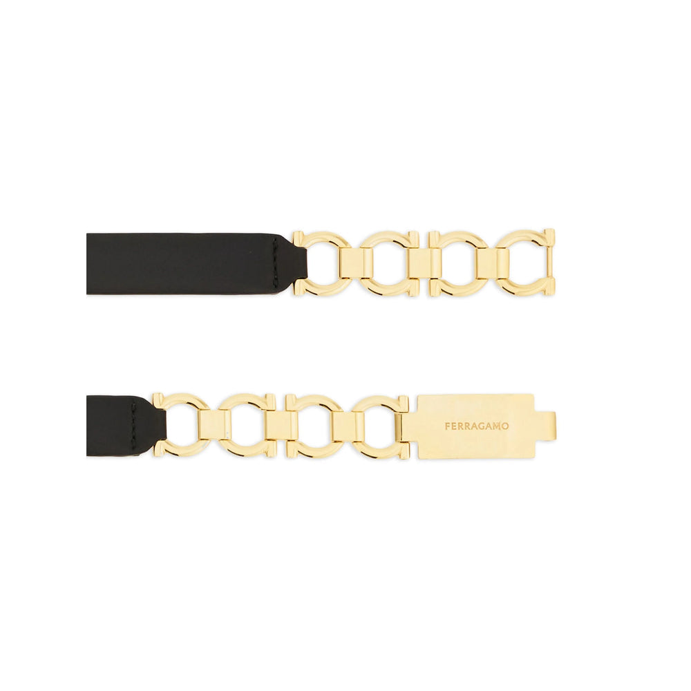 Black Calf Leather Shoulder Brief
