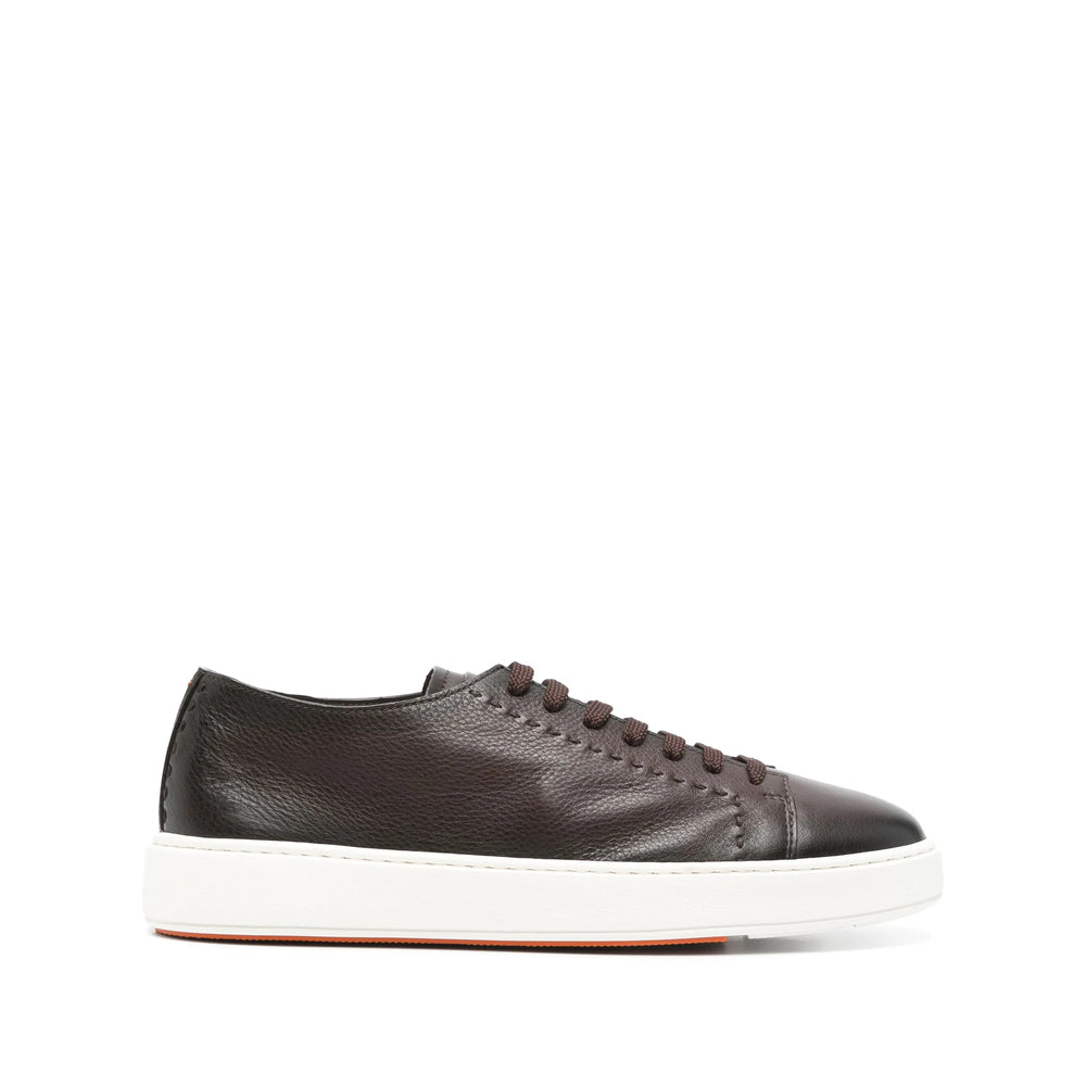 Calf Leather Lace-up Slip