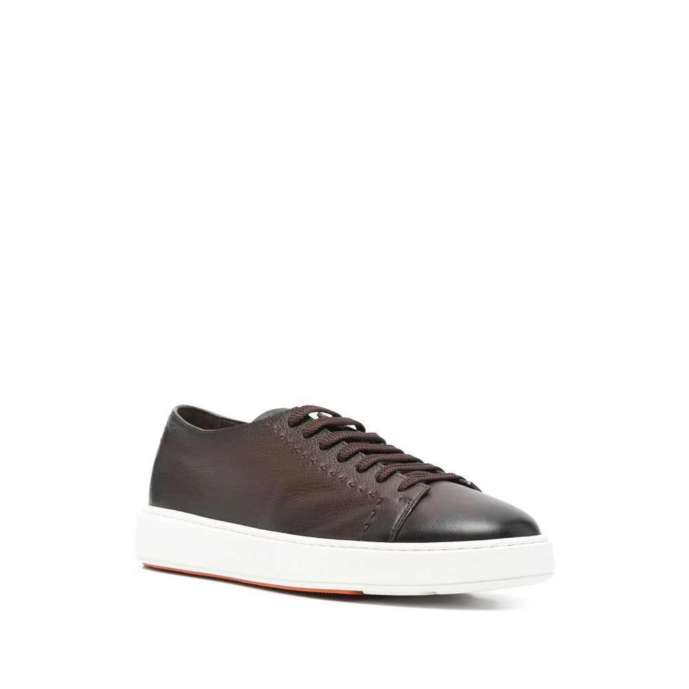 Calf Leather Lace-up Slip