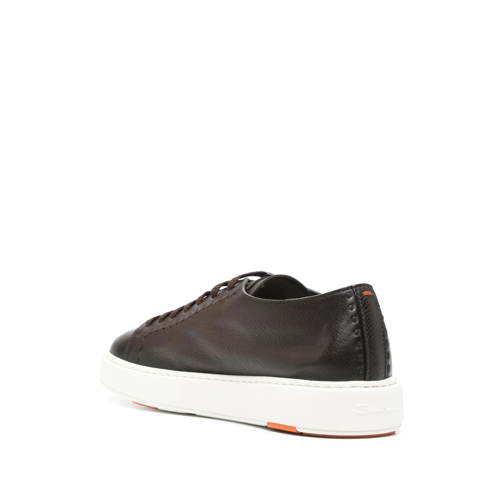 Calf Leather Lace-up Slip
