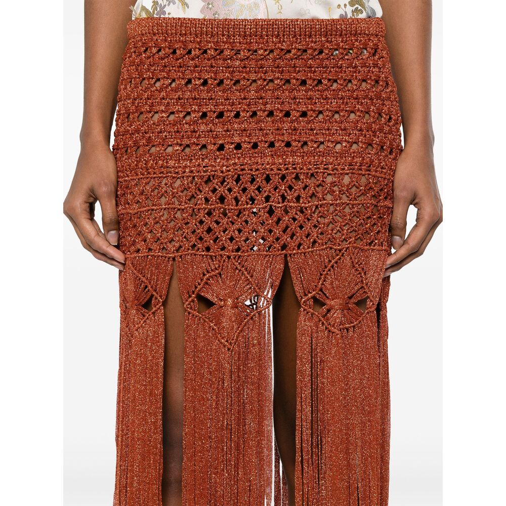 Rust Brown Elastic Waist Coat