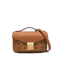 Cognac Calf Leather Satchel