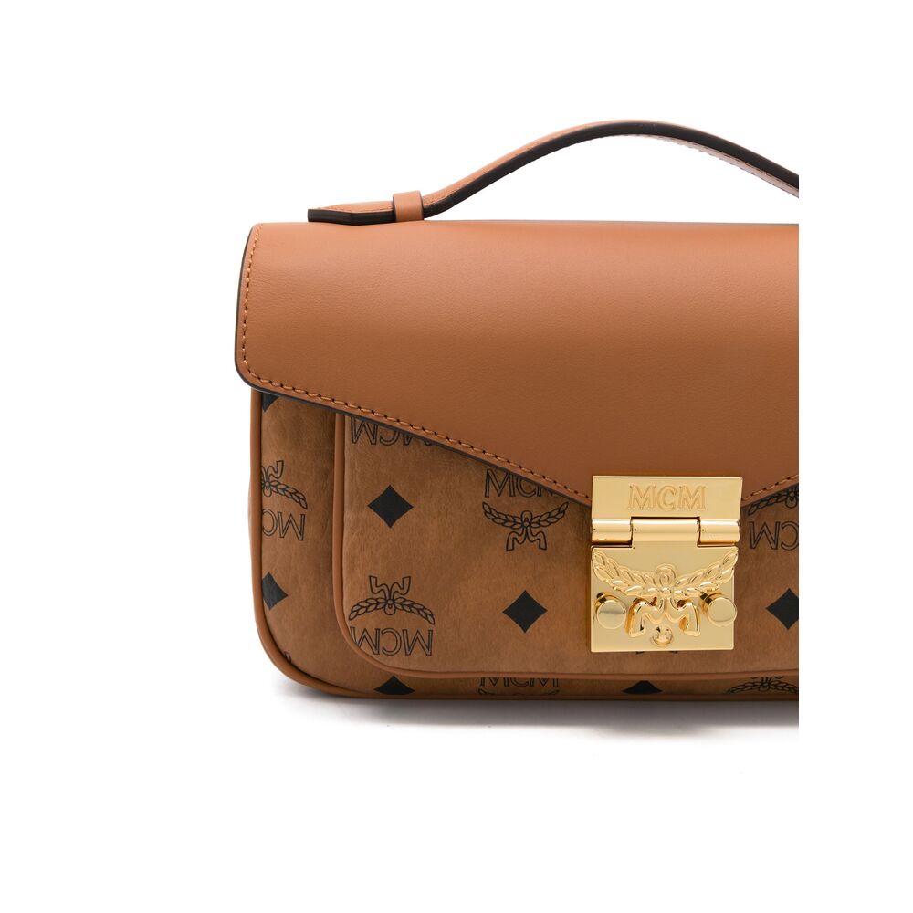 Cognac Calf Leather Satchel