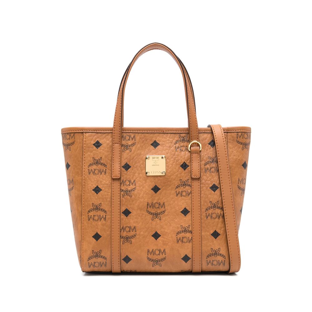 Camel Brown Leather Tote Bag