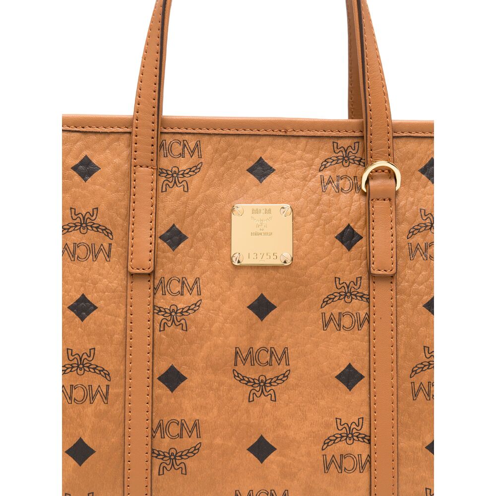 Camel Brown Leather Tote Bag