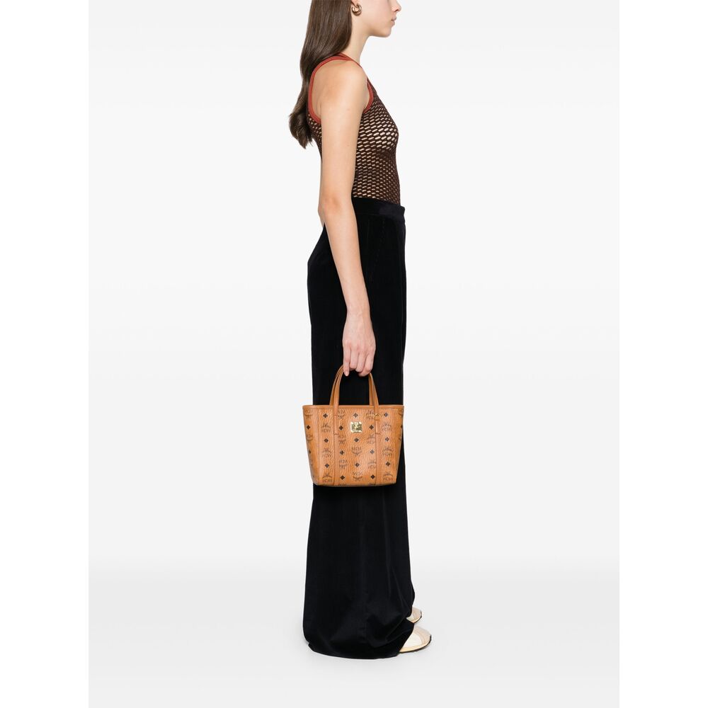 Camel Brown Leather Tote Bag