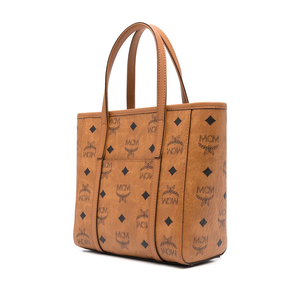 Camel Brown Leather Tote Bag