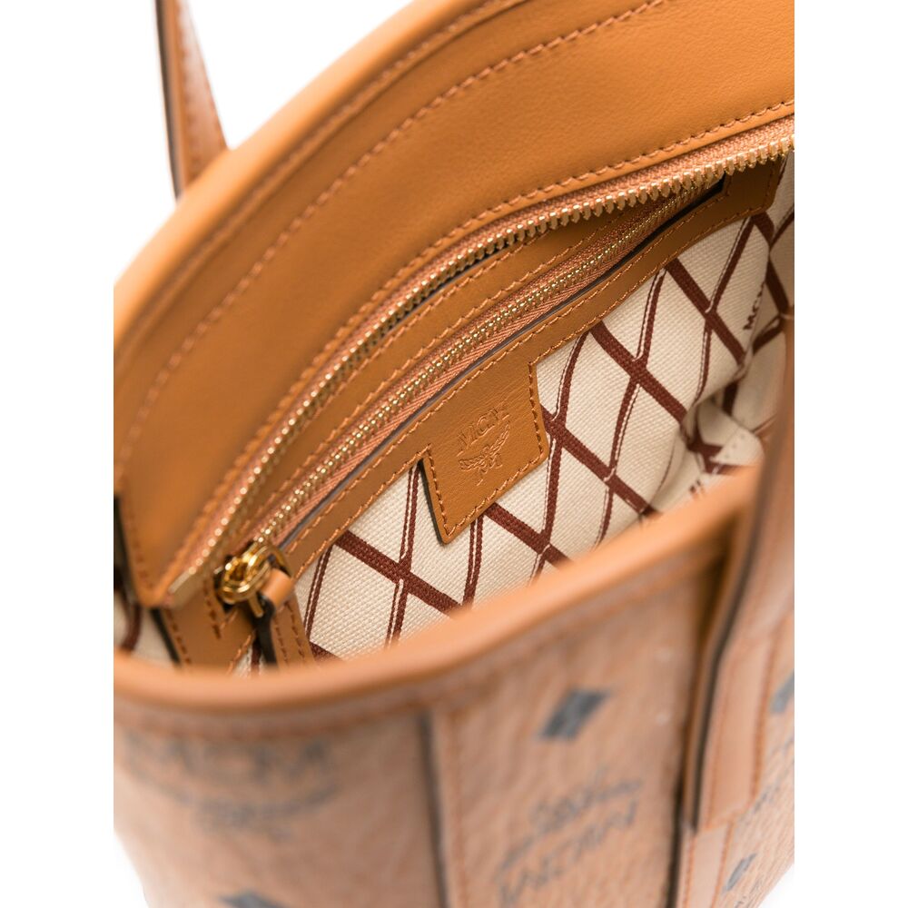 Camel Brown Leather Tote Bag