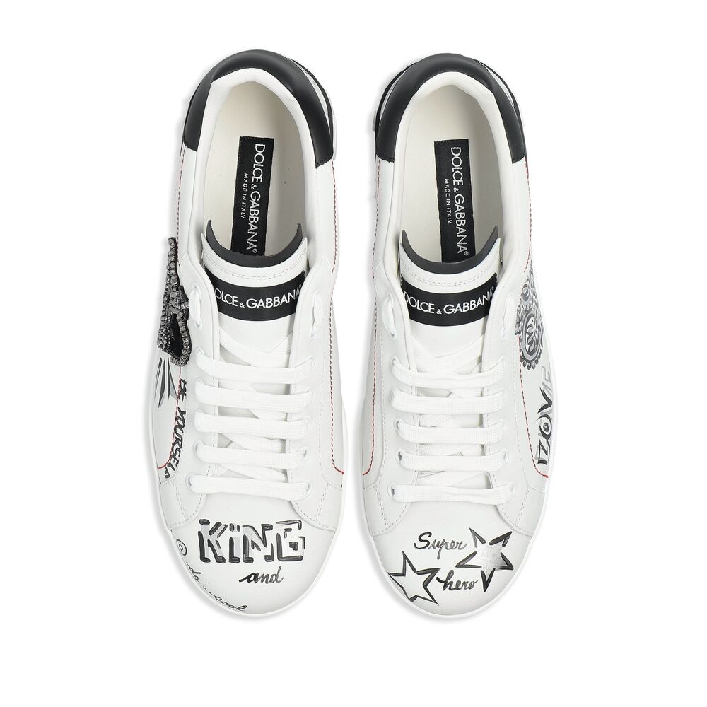 Calf Leather Lace-up Flat