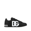 Black Calf Leather Lace-up Sneaker