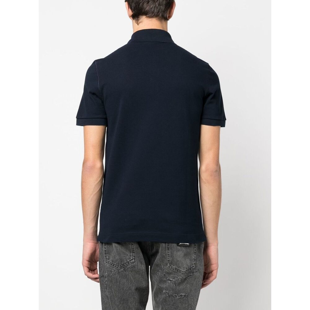 Navy Piqu Polo Shirt
