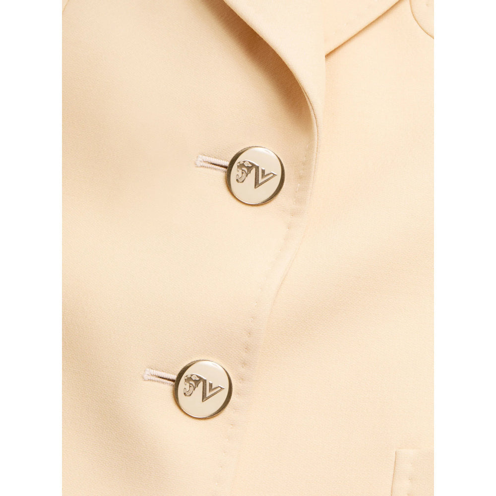 Virgin Wool Silk Blazer Coat