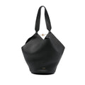 Sleek Pepped Calf Leather Tote