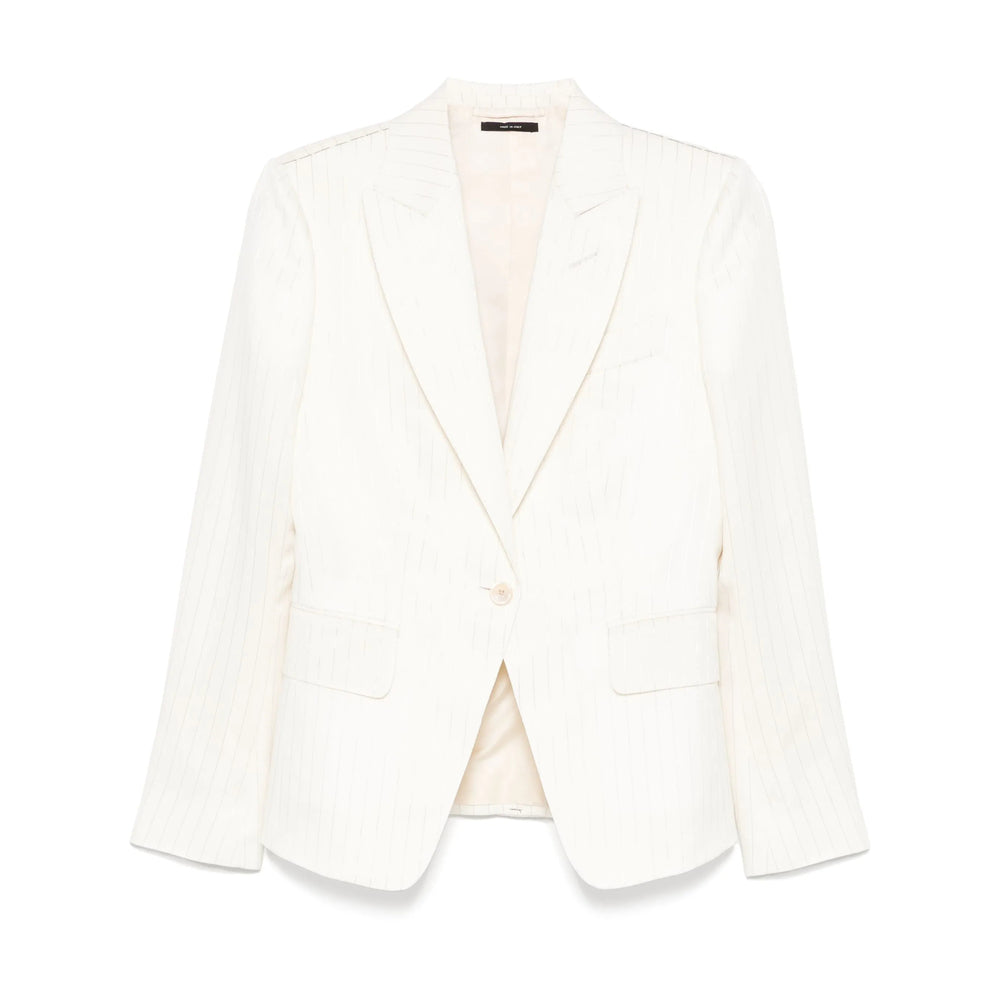 Silk Wool Blend Blazer