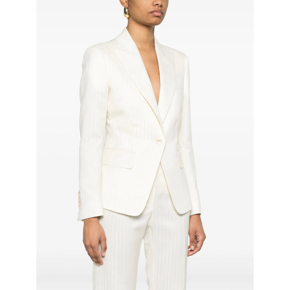 Silk Wool Blend Blazer