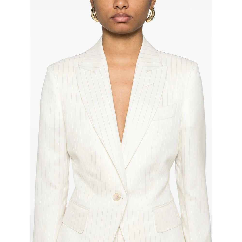 Silk Wool Blend Blazer