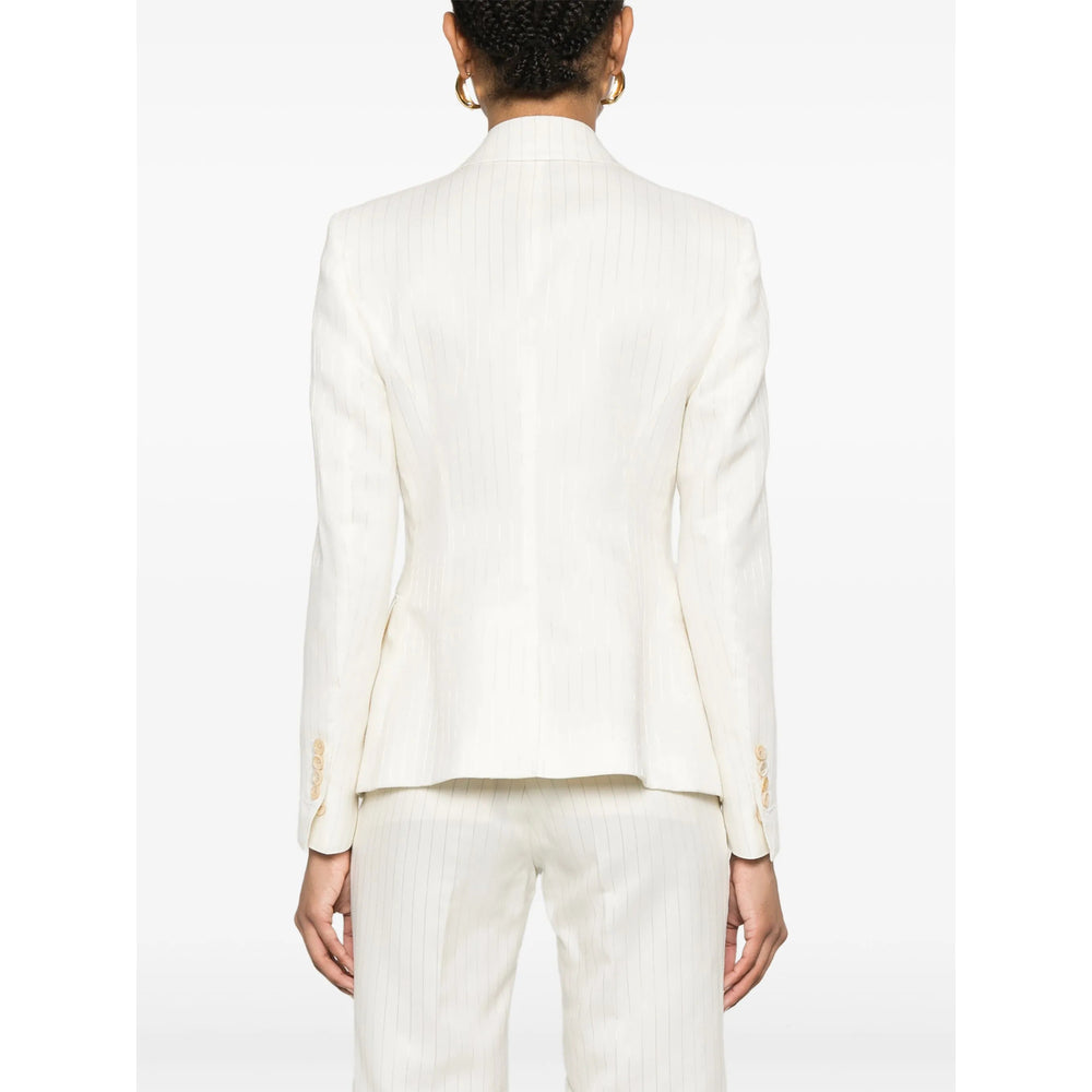Silk Wool Blend Blazer