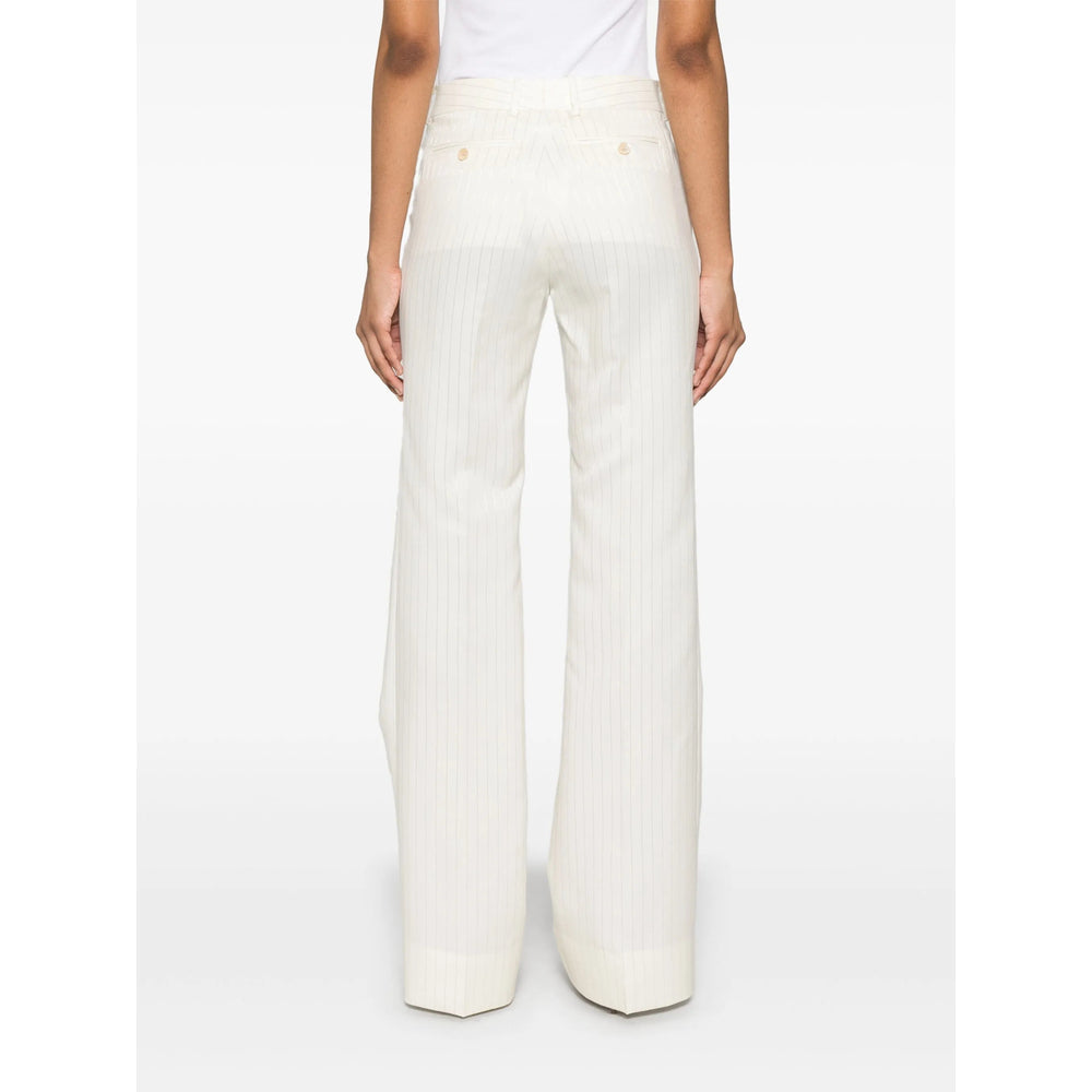 Silk Wool Blend Trousers