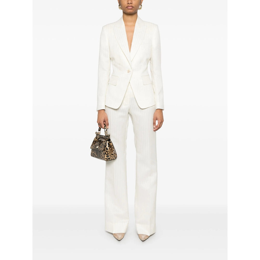 Silk Wool Blend Trousers